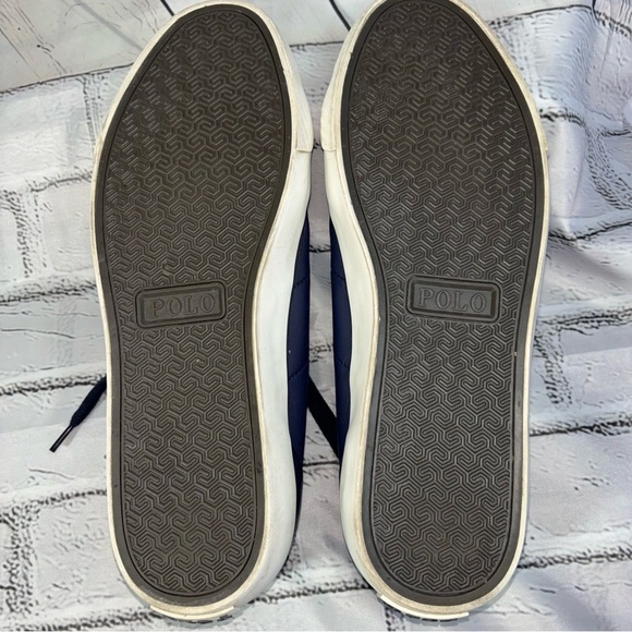 POLO Ralph Lauren Men's Ian Leather Shoes  Sneakers Size 12D (Medium) - Picture 8 of 11